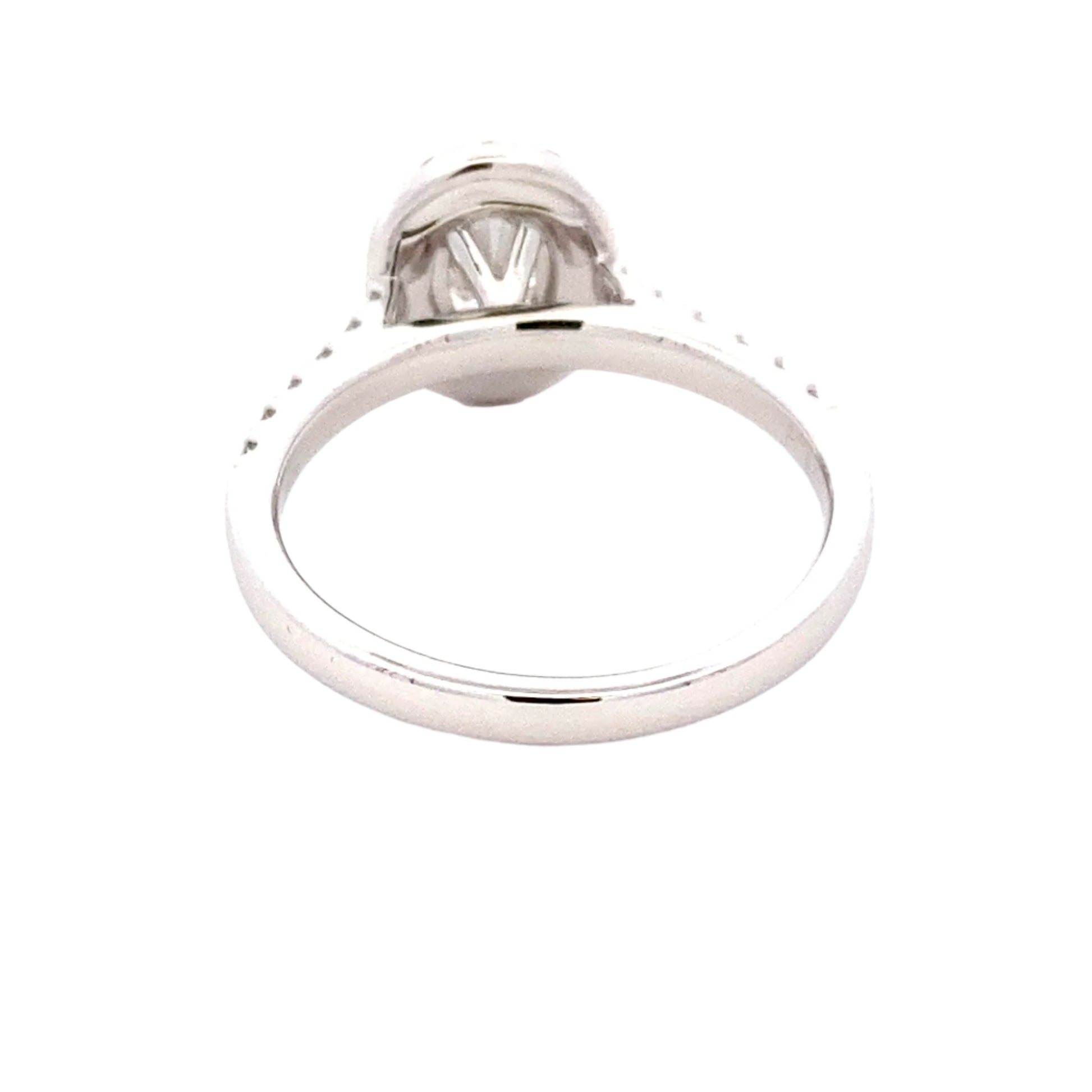 Oval Shaped Diamond Halo Cluster Ring Ring - 1.10cts Gardiner Brothers