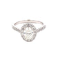Oval Shaped Diamond Halo Cluster Style Ring - 1.44cts Gardiner Brothers