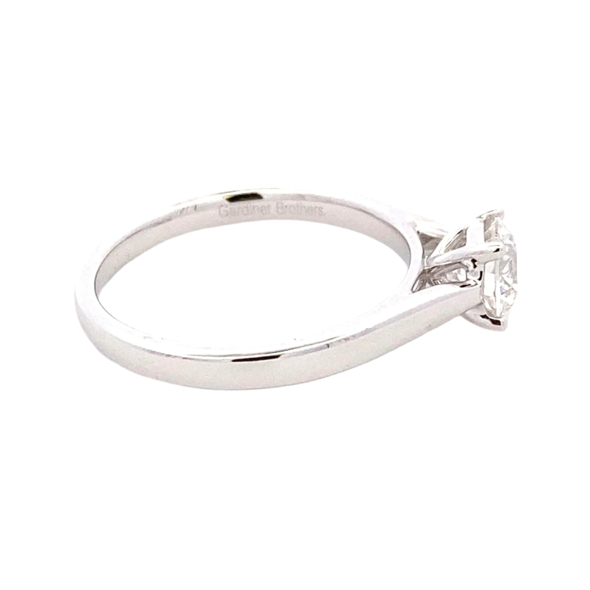 Round brilliant Cut Diamond Solitaire Ring - 0.70cts Gardiner Brothers