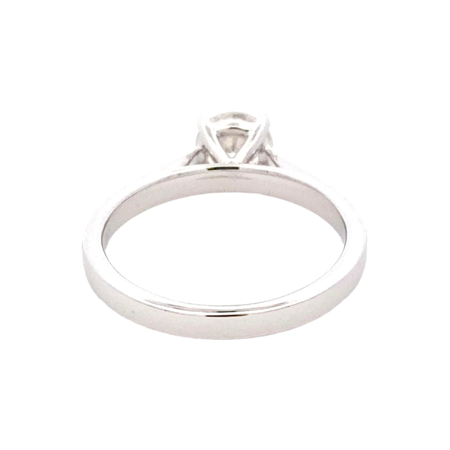 Platinum Round Brilliant cut diamond solitaire ring - 0.91cts Gardiner Brothers