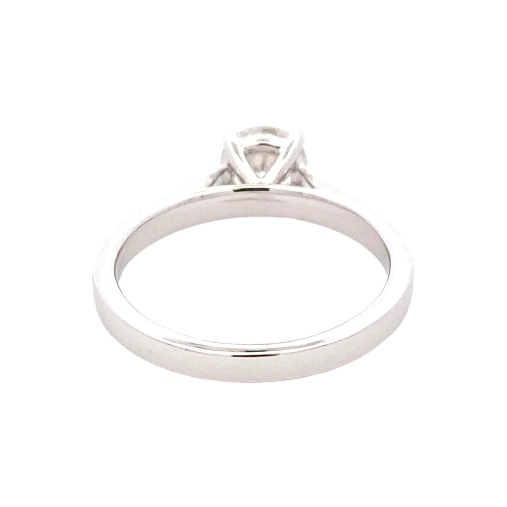 Platinum Round Brilliant cut diamond solitaire ring - 0.91cts Gardiner Brothers