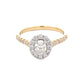 Oval Shaped Diamond Halo Style Ring - 0.86cts Gardiner Brothers
