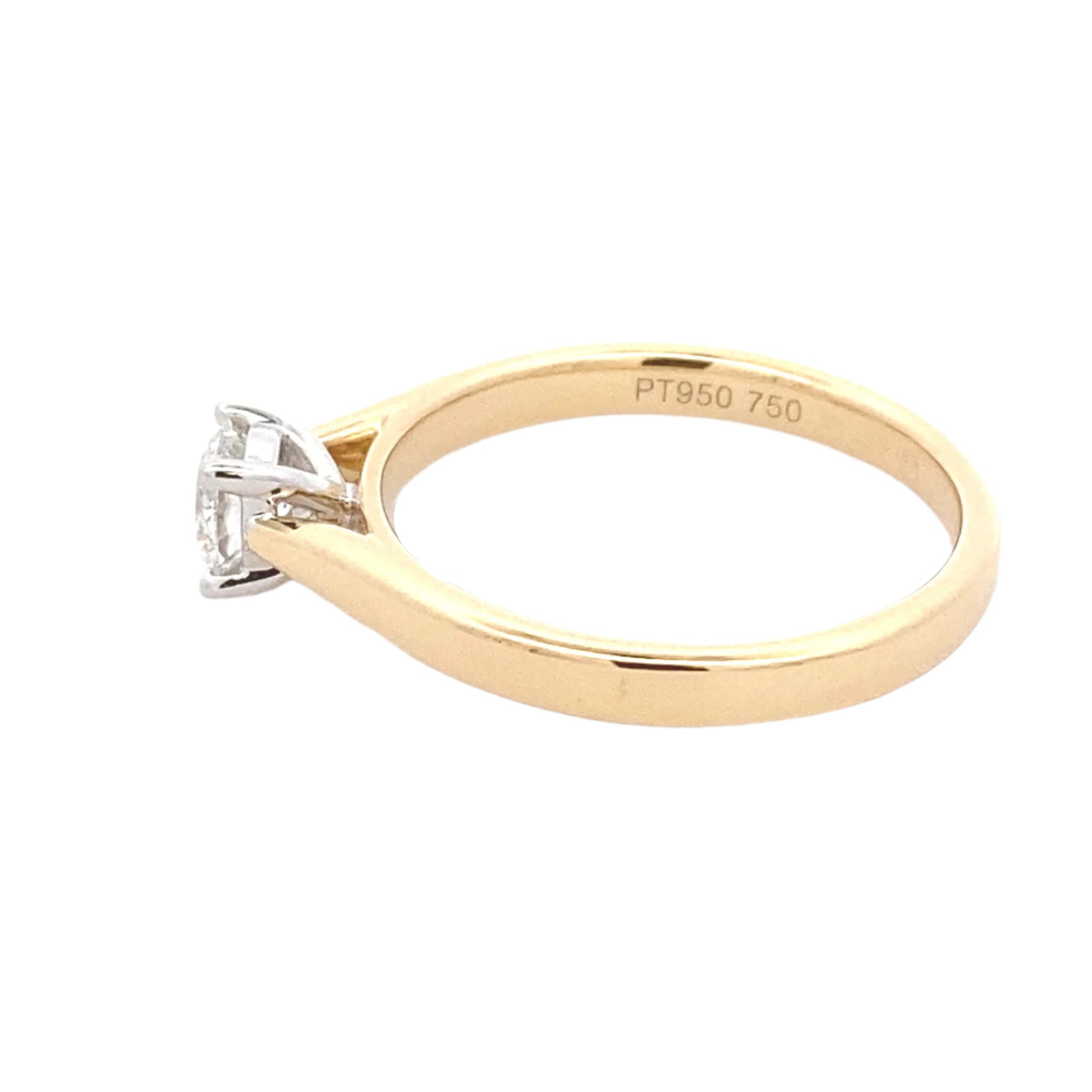 Round brilliant cut diamond solitaire ring - 0.40cts Gardiner Brothers