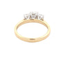 Radiant cut diamond 3 stone ring - 1.56cts Gardiner Brothers