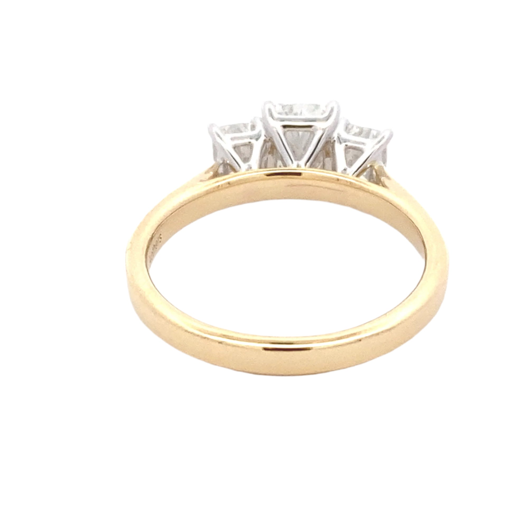 Radiant cut diamond 3 stone ring - 1.56cts Gardiner Brothers