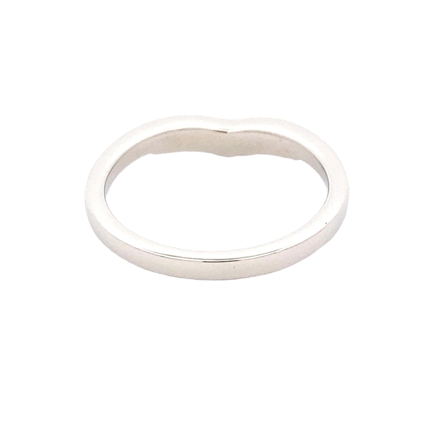 WishBone Shaped Diamond Set Wedding Band Gardiner Brothers