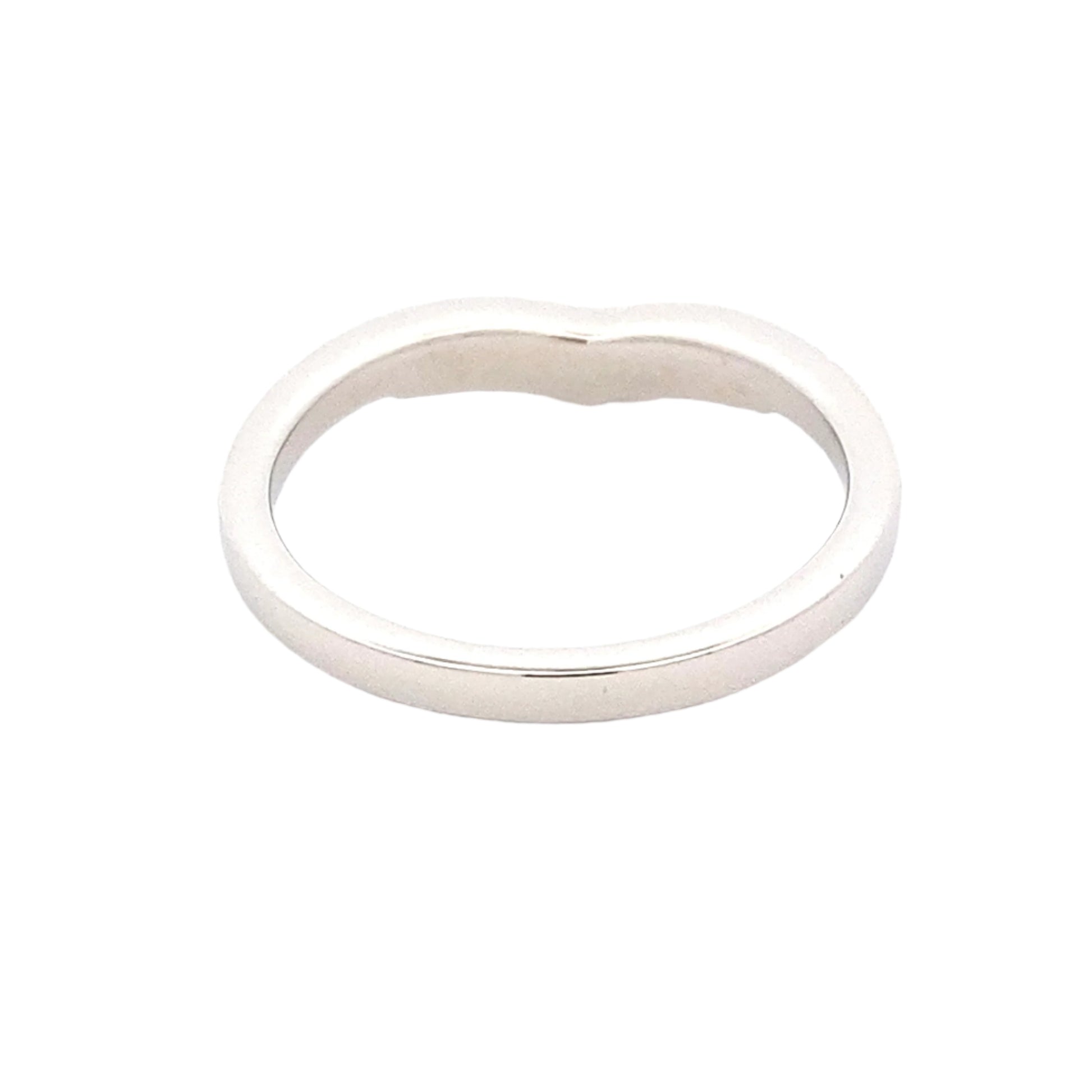 WishBone Shaped Diamond Set Wedding Band Gardiner Brothers