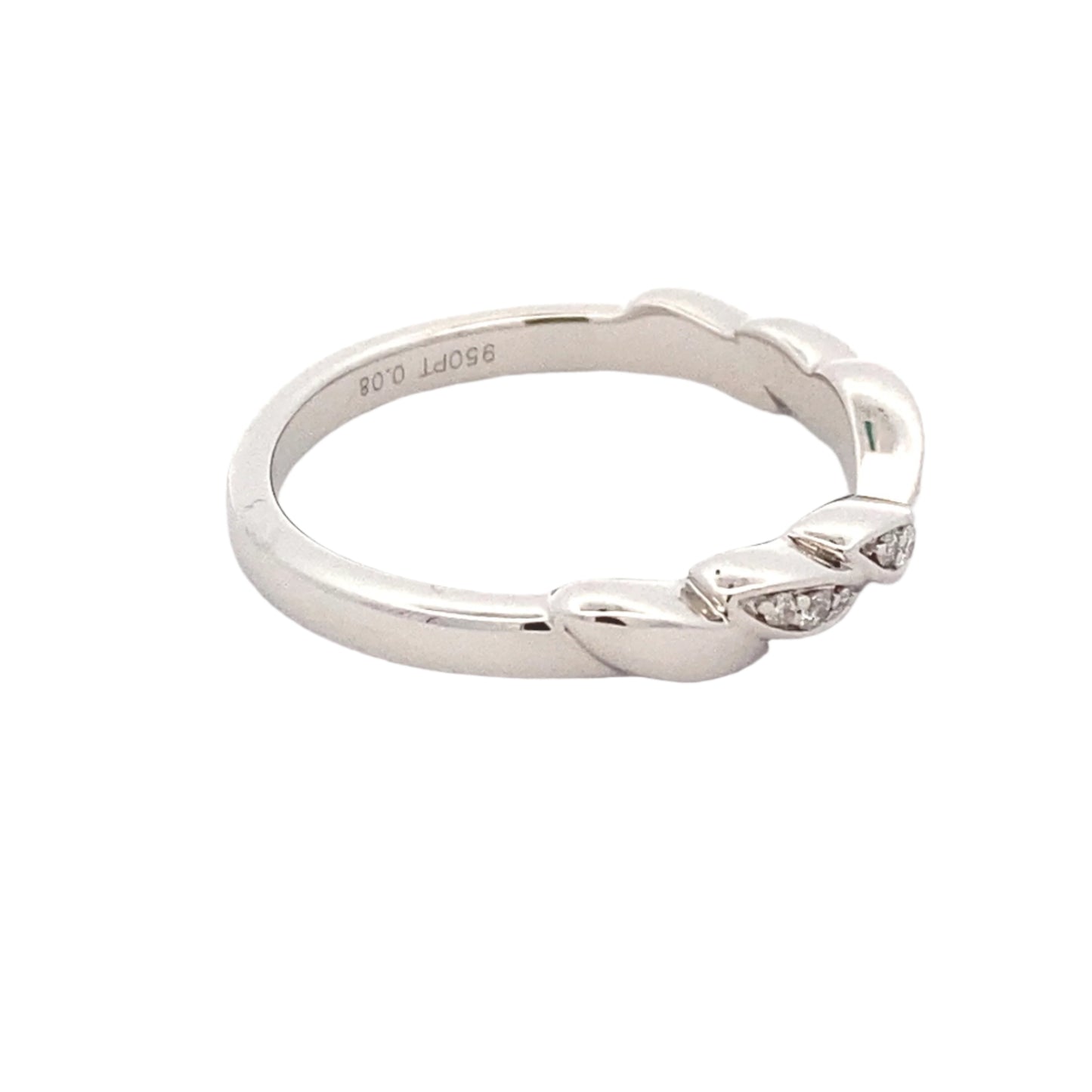 Fancy Shaped Half Bowtie Diamond Set Wedding Band Gardiner Brothers