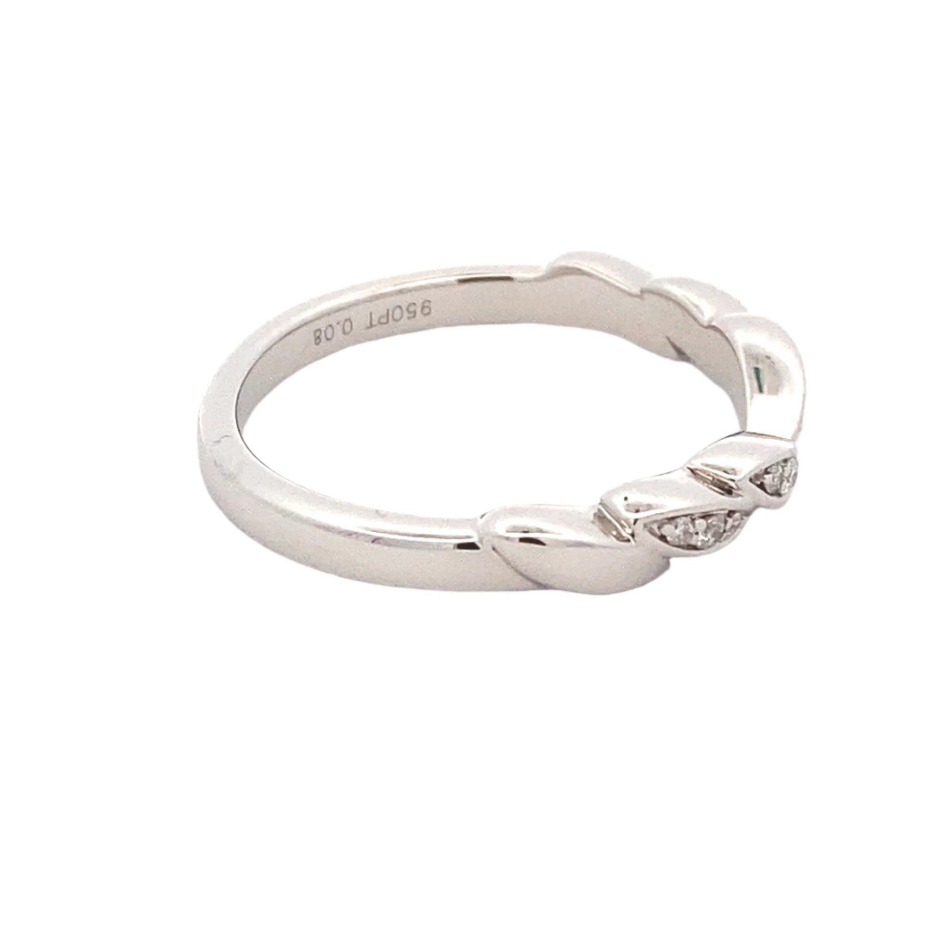 Fancy Shaped Half Bowtie Diamond Set Wedding Band Gardiner Brothers