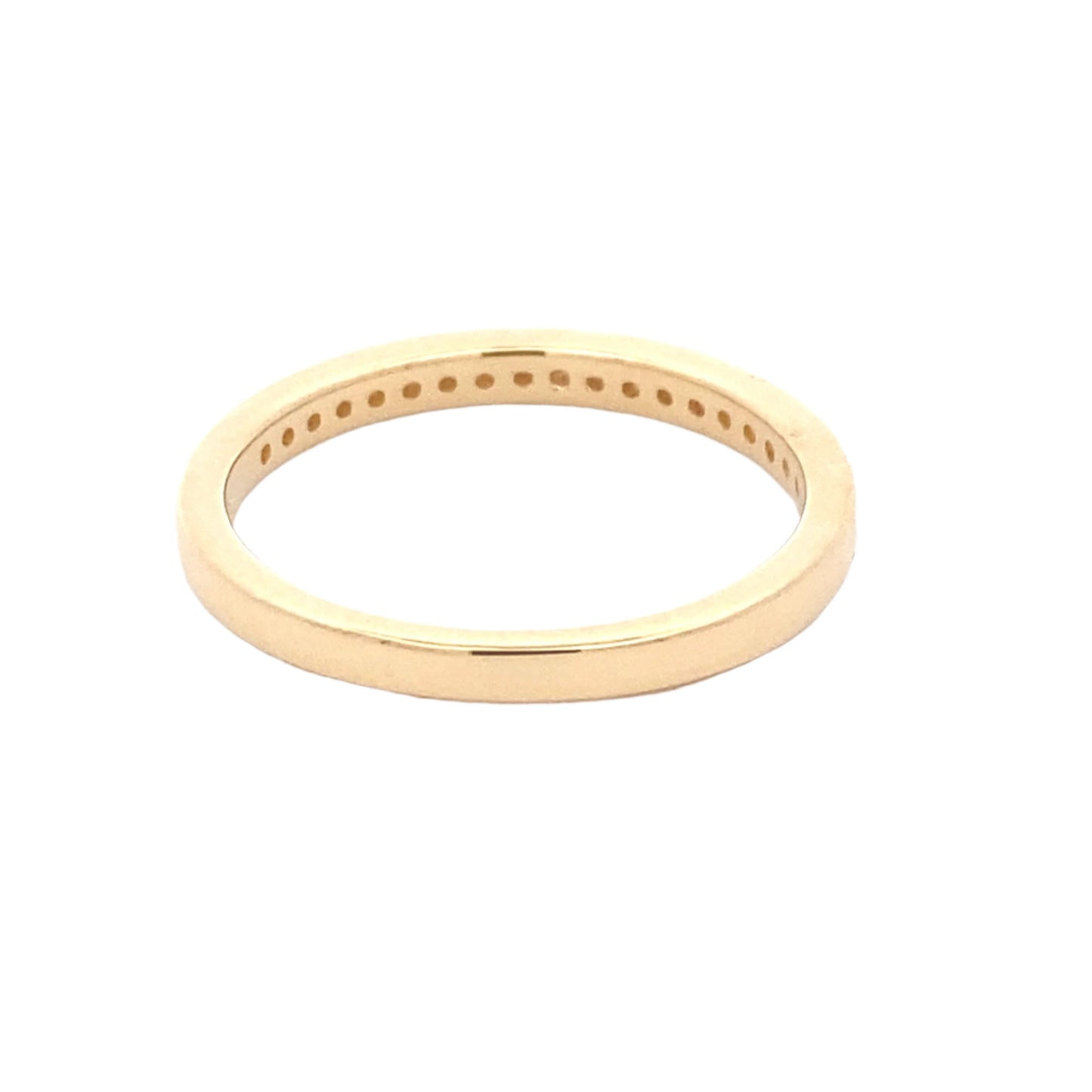 Milgrain Edge Diamond Set Wedding Band Gardiner Brothers