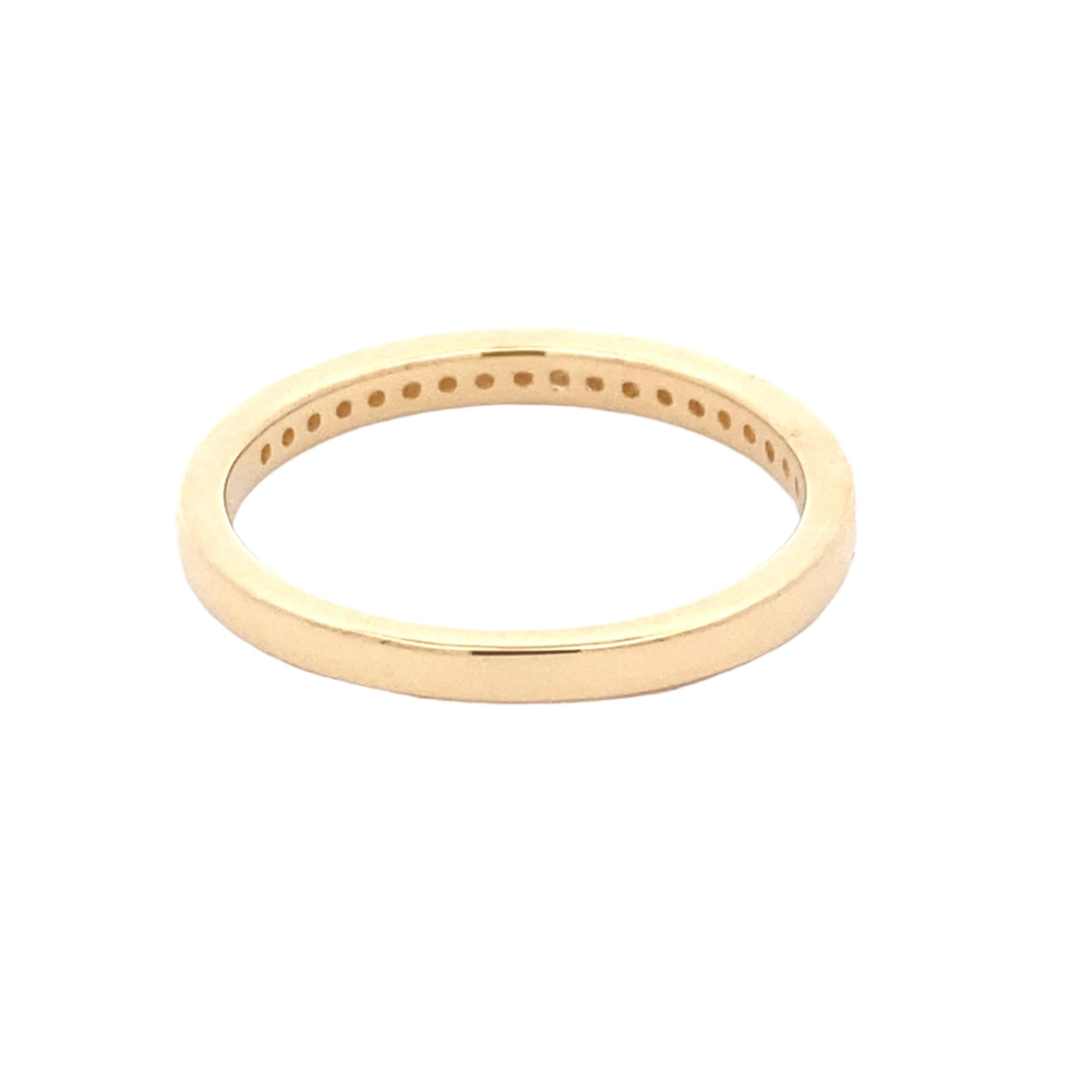 Milgrain Edge Diamond Set Wedding Band Gardiner Brothers