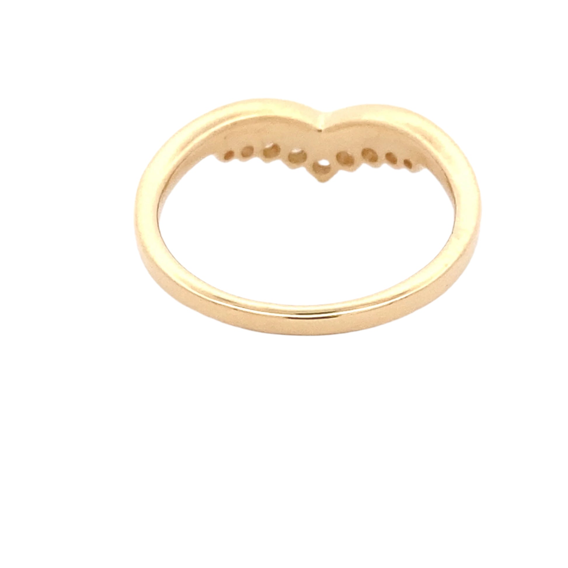 Wishbone Shaped Diamond Set Wedding Band Gardiner Brothers