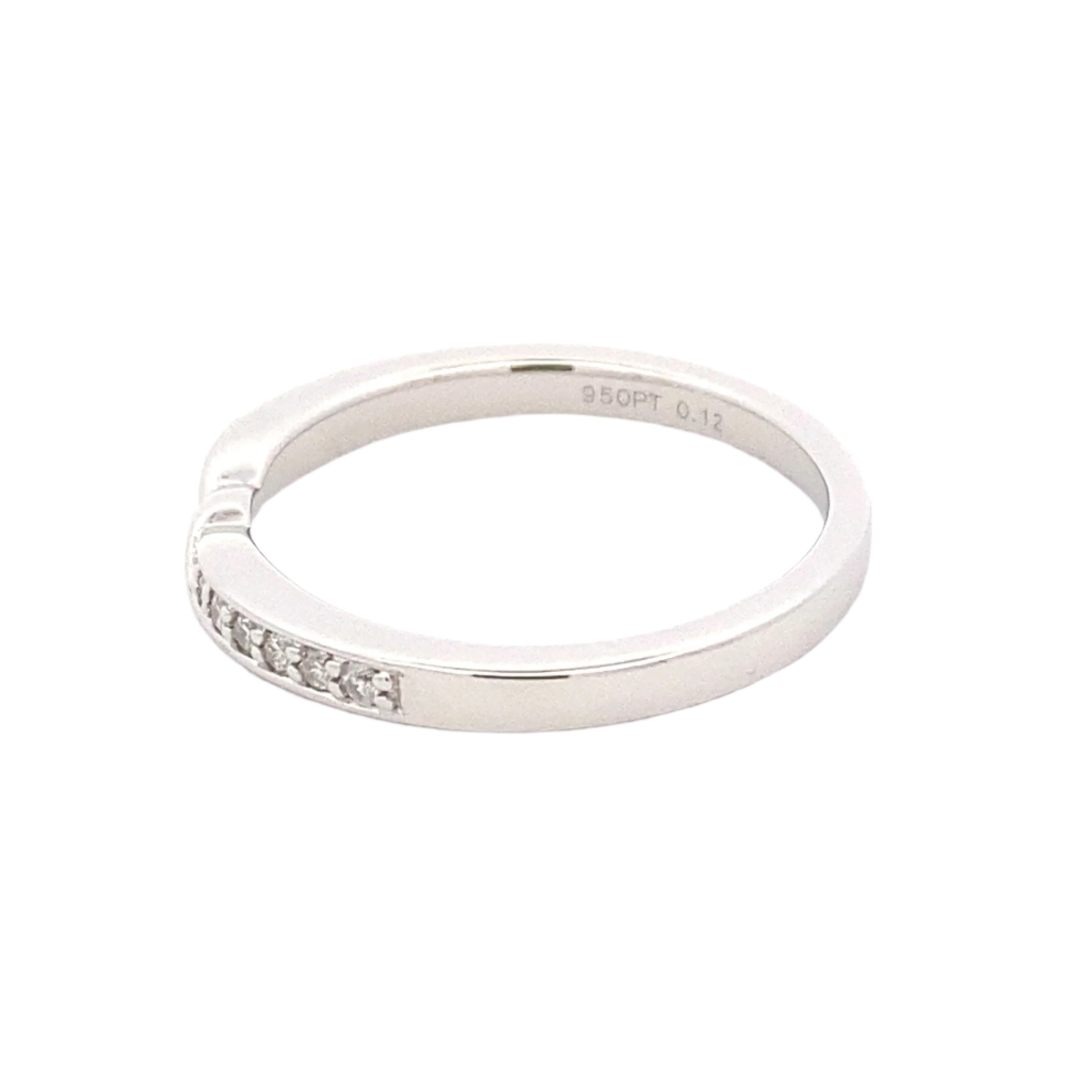 Twisted Bowtie Shaped Diamond Set Wedding Band Gardiner Brothers