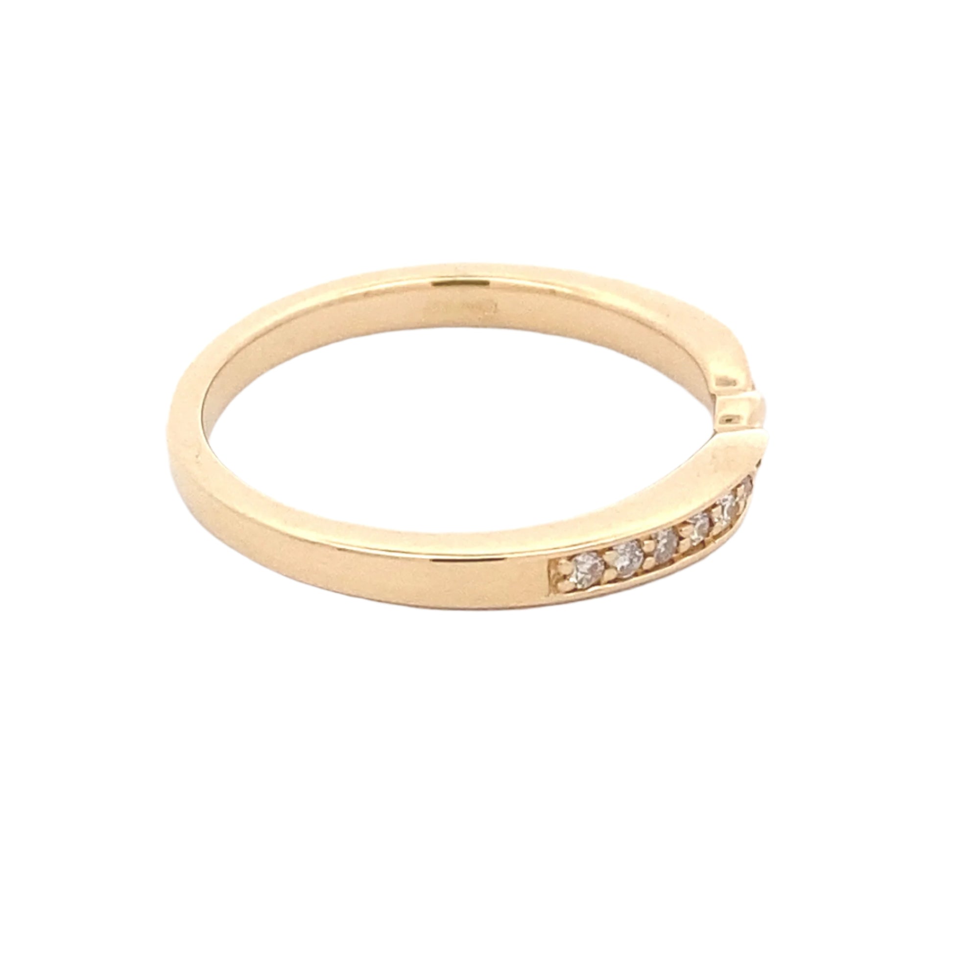 Twisted Bowtie Shaped Diamond Set Wedding Band Gardiner Brothers