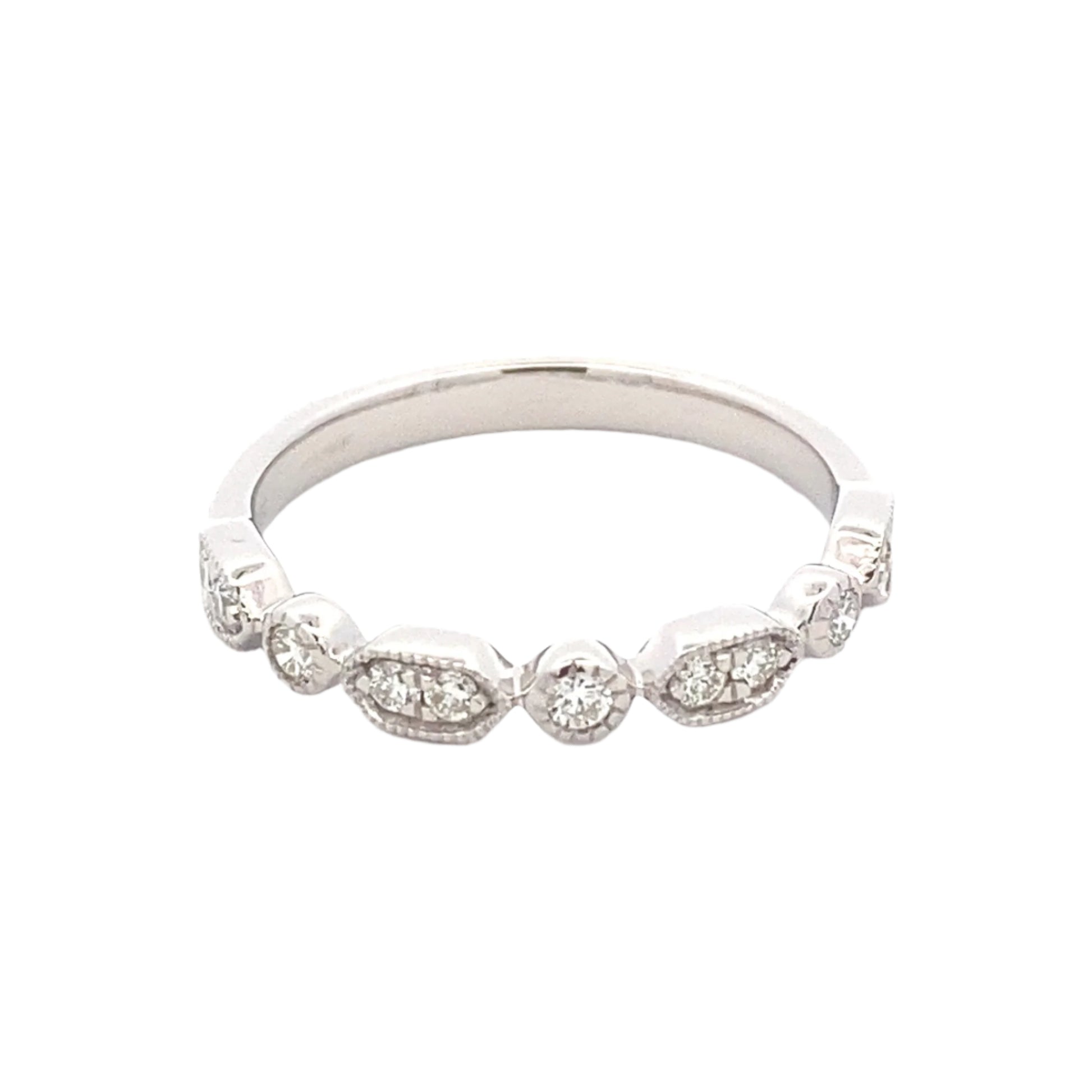 Fancy Shaped Diamond Set Wedding Band Gardiner Brothers Platinum