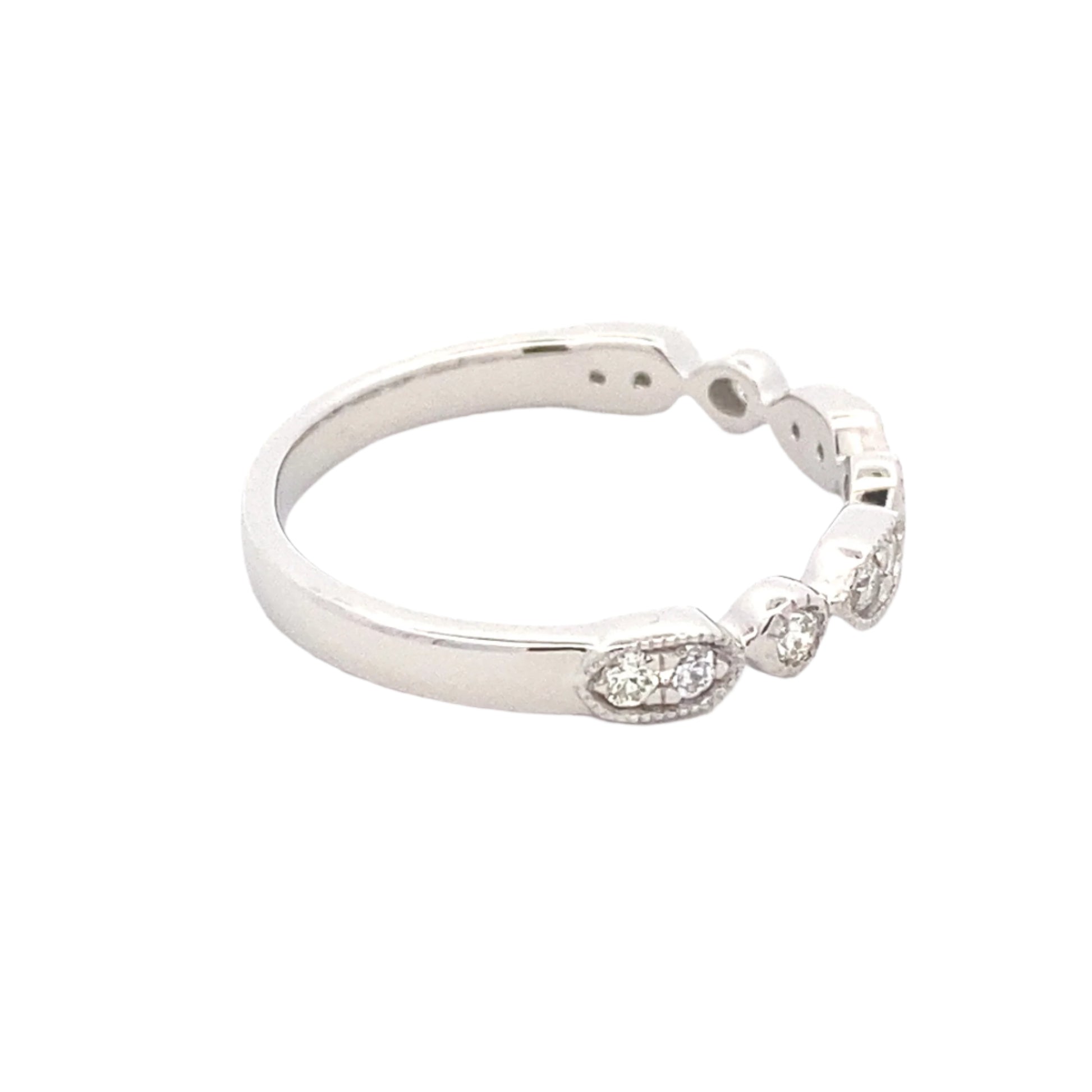 Fancy Shaped Diamond Set Wedding Band Gardiner Brothers