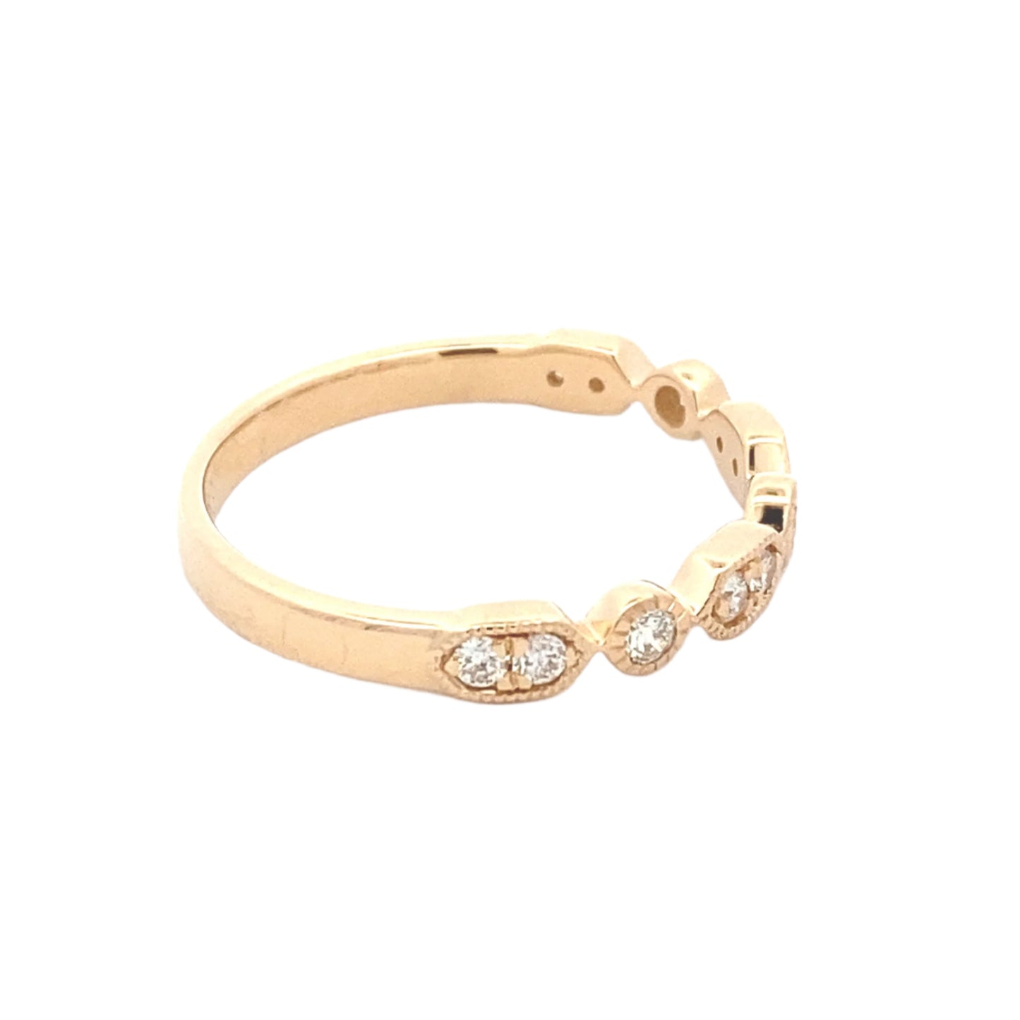 Fancy Shaped Diamond Set Wedding Band Gardiner Brothers