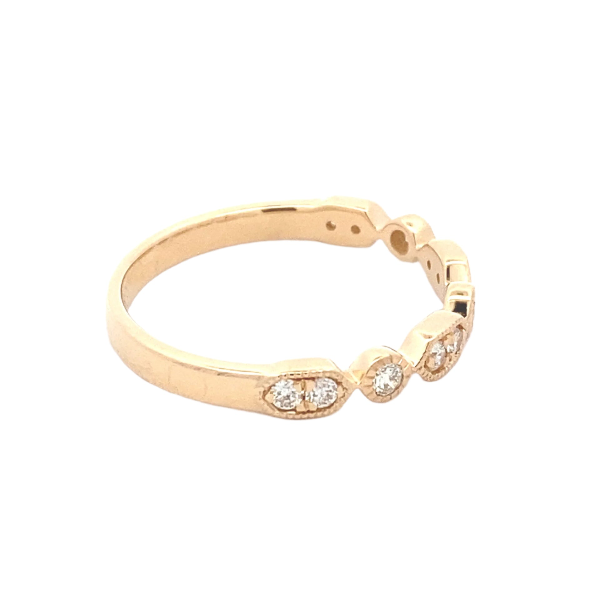 Fancy Shaped Diamond Set Wedding Band Gardiner Brothers