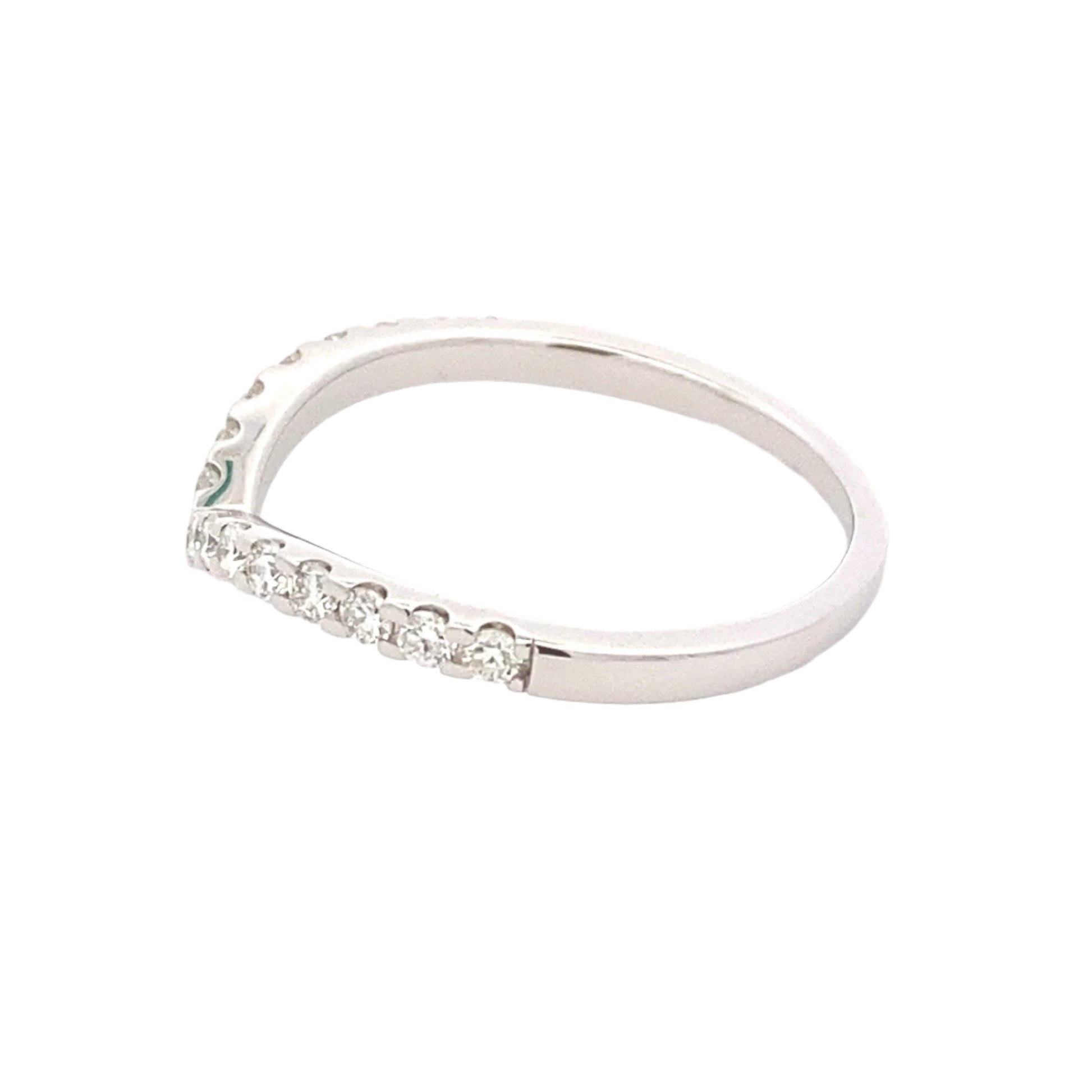 Pavé Diamond Set Wishbone Style Ring Gardiner Brothers
