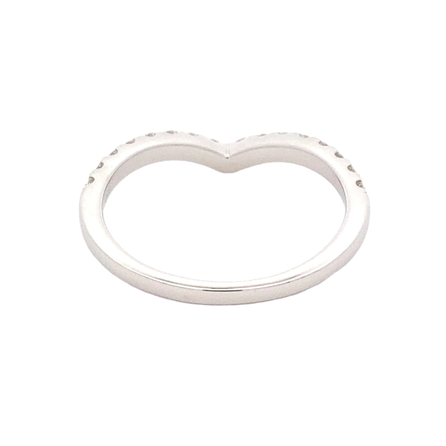 Pavé Diamond Set Wishbone Style Ring Gardiner Brothers