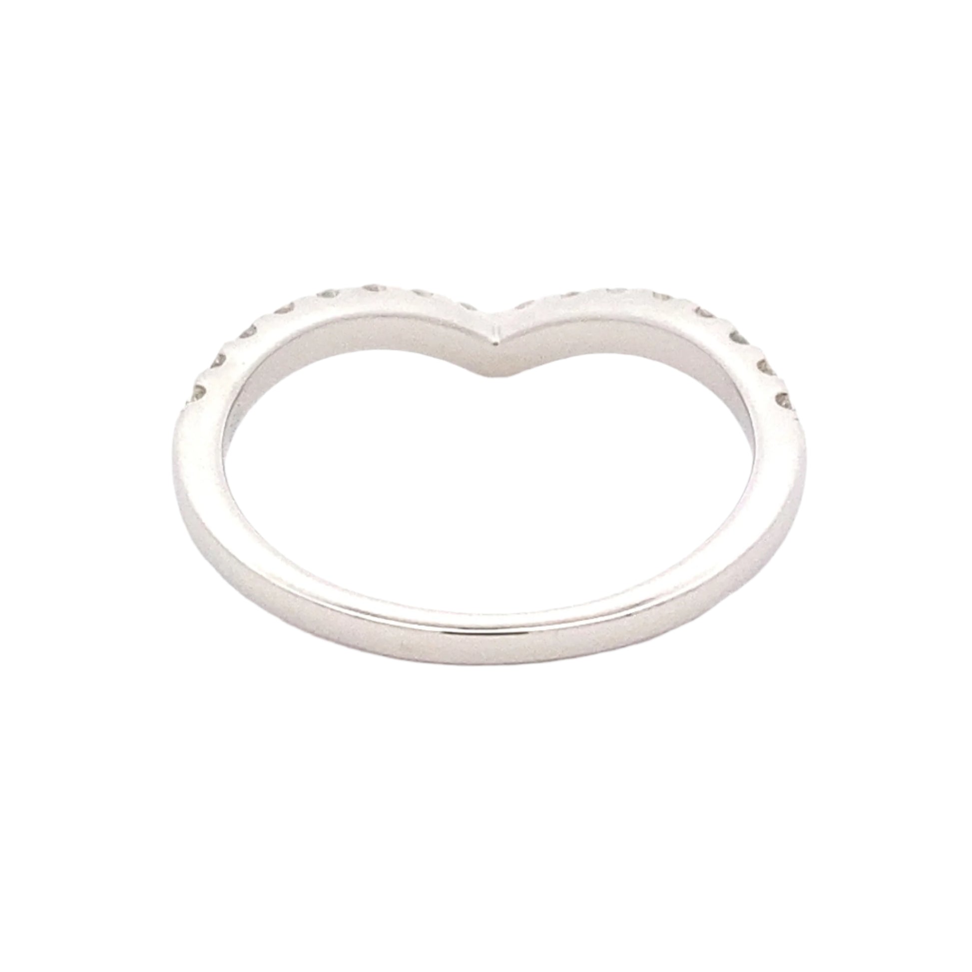 Pavé Diamond Set Wishbone Style Ring Gardiner Brothers