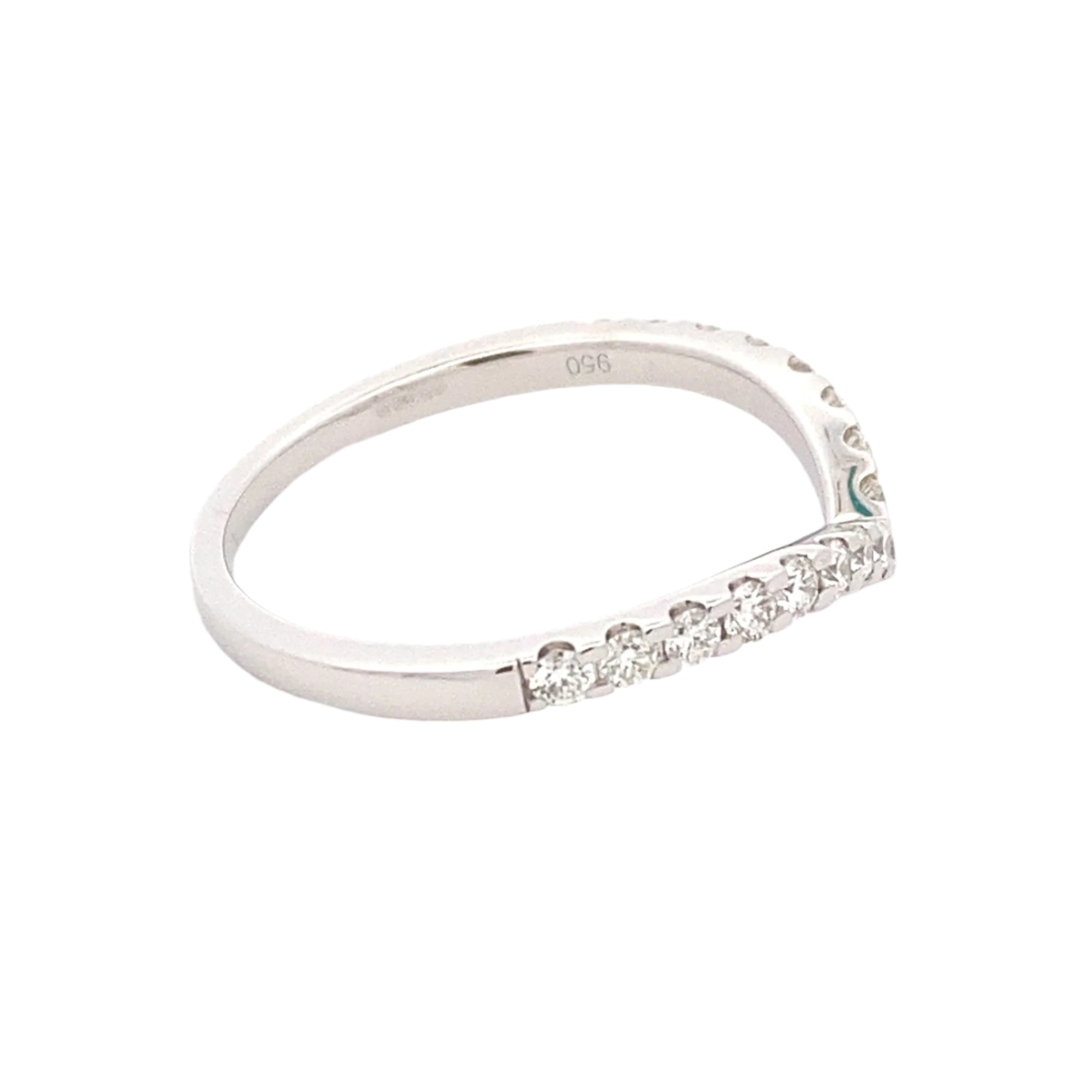 Pavé Diamond Set Wishbone Style Ring Gardiner Brothers