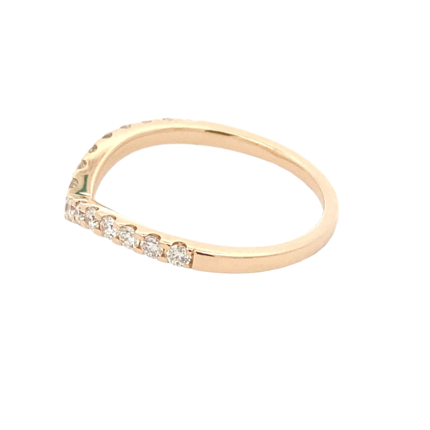 Pavé Diamond Set Wishbone Style Ring Gardiner Brothers