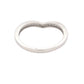 Channel Pavé Diamond Set Wishbone Shaped Wedding Band Gardiner Brothers
