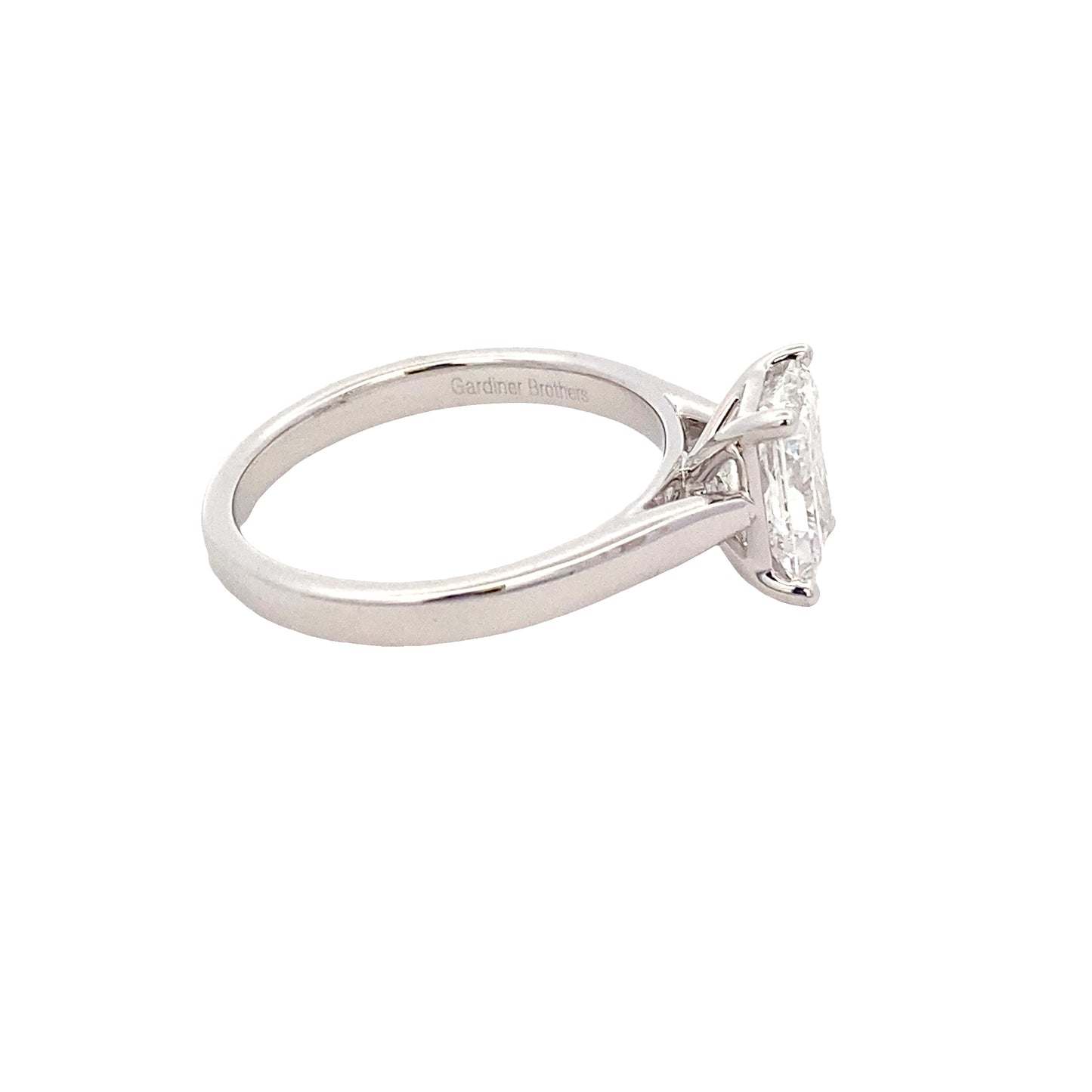 Radiant cut diamond solitaire ring - 1.51cts Gardiner Brothers