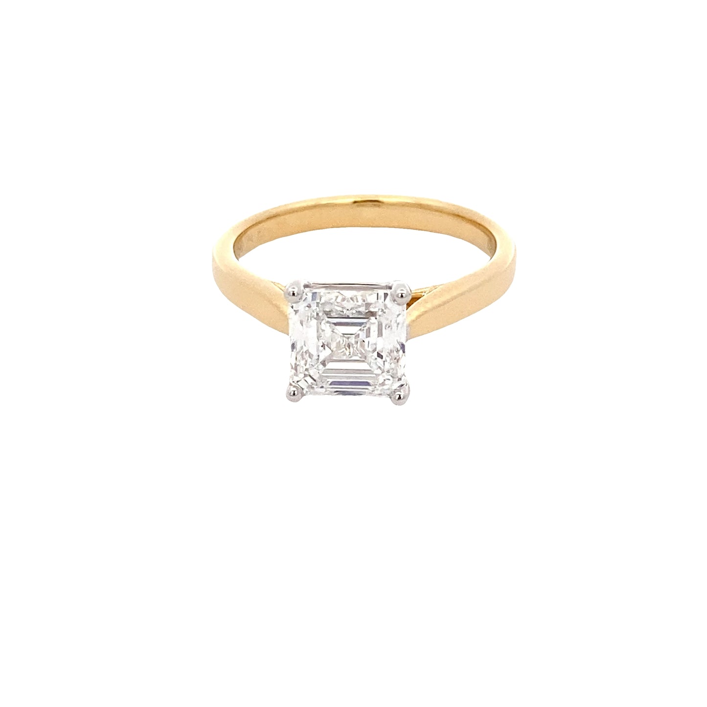 Asscher cut diamond solitaire ring - 2.01cts Gardiner Brothers
