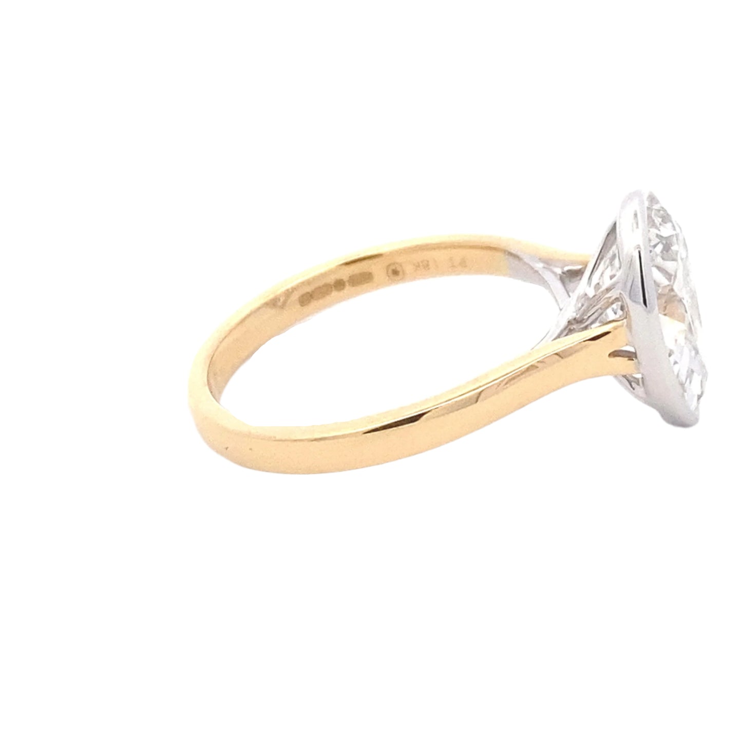 Lab Grown Pear shaped diamond solitaire ring - 2.55cts Gardiner Brothers