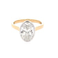 Lab Grown Oval Diamond Solitaire Ring - 2.55cts Gardiner Brothers