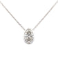 Lab grown oval shaped diamond solitaire pendant - 1.04cts Gardiner Brothers