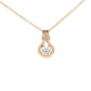 Round Brilliant cut diamond, drop loop style pendant Gardiner Brothers