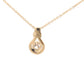 Round Brilliant cut diamond, drop loop style pendant Gardiner Brothers