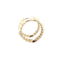 Yellow Gold fancy hoop earrings with round brilliant cut diamonds Gardiner Brothers