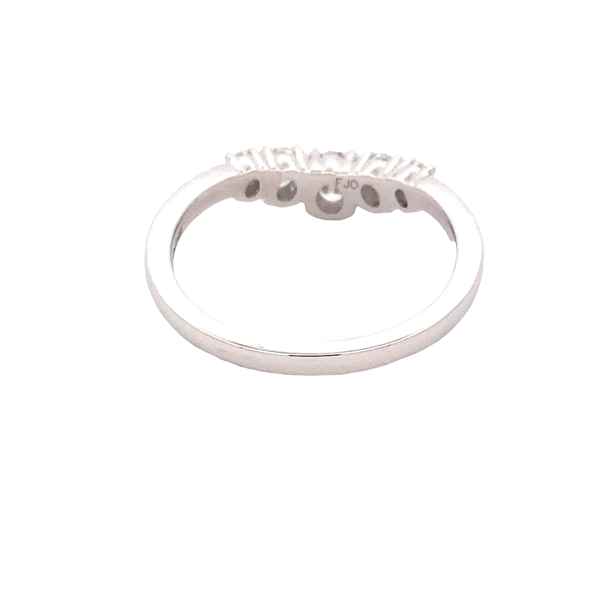 Oval Shaped Diamond 5 Stone Bow Style Ring Gardiner Brothers