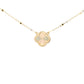 Yellow Gold Rainbow Effect Flower Petal Necklet Gardiner Brothers
