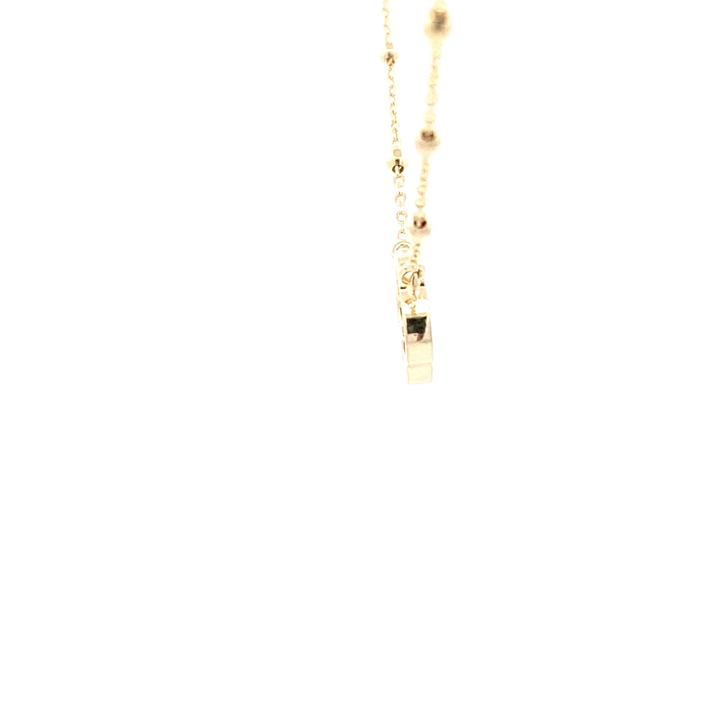 Yellow Gold Rainbow Effect Flower Petal Necklet Gardiner Brothers