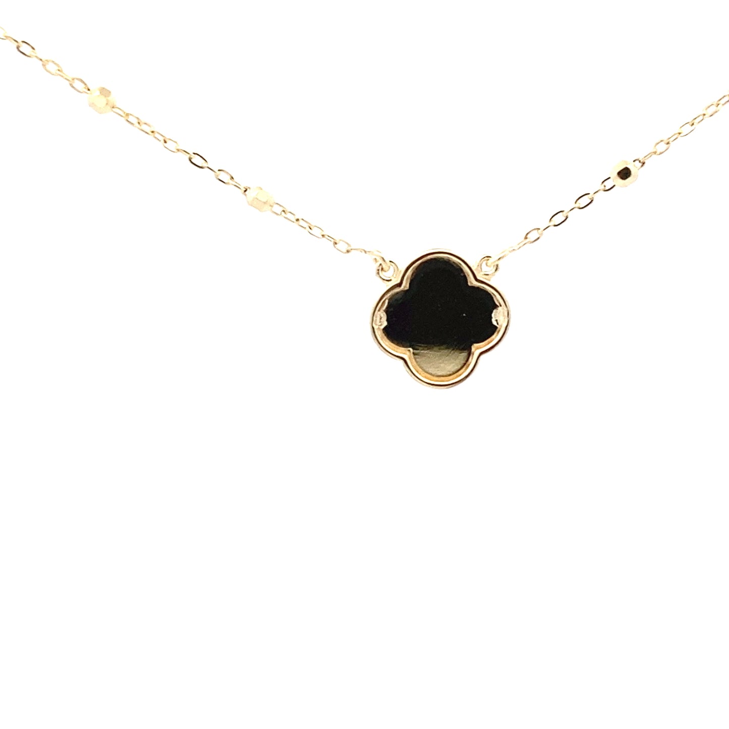 Yellow Gold Rainbow Effect Flower Petal Necklet Gardiner Brothers