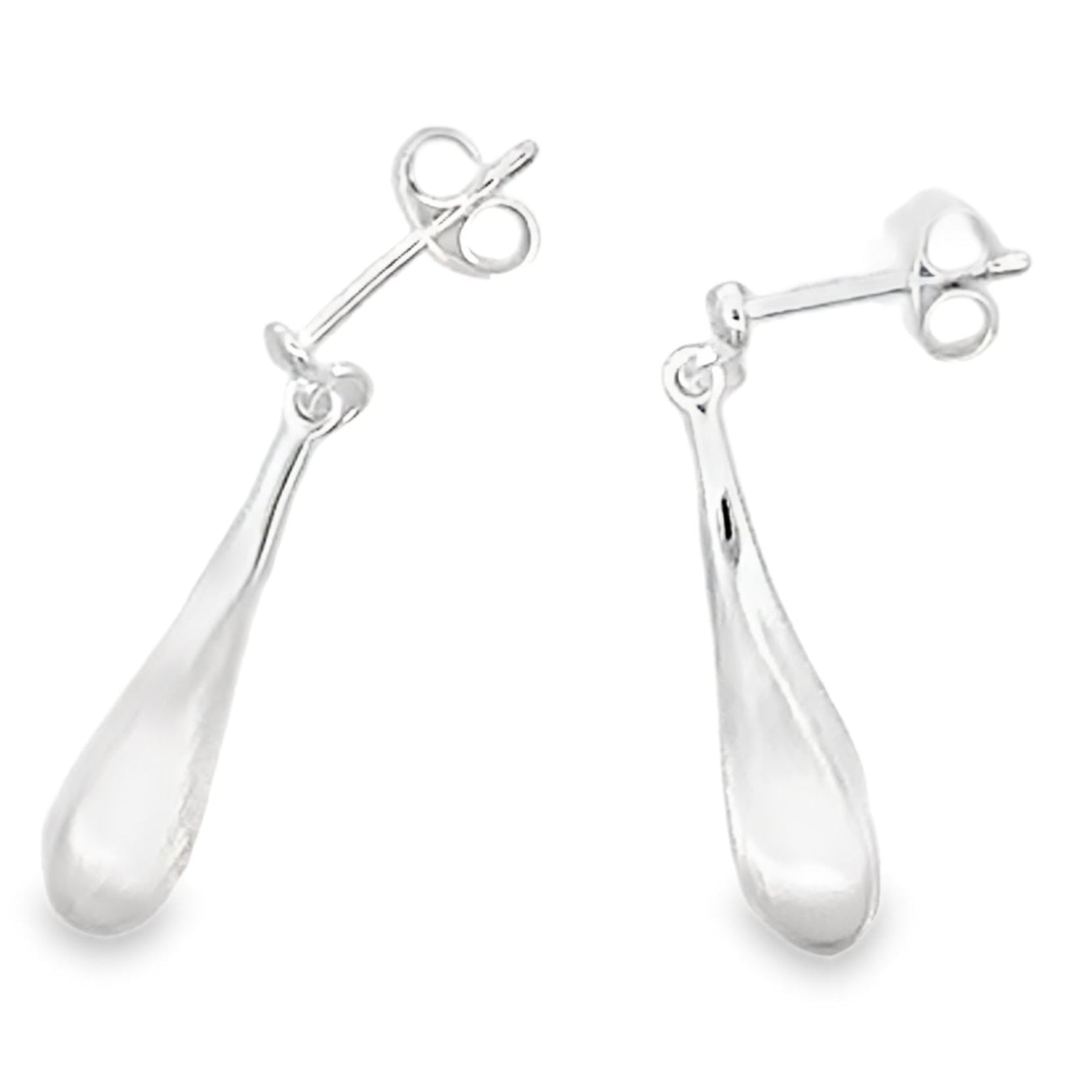 Silver Bombe Drop Style Earrings Gardiner Brothers