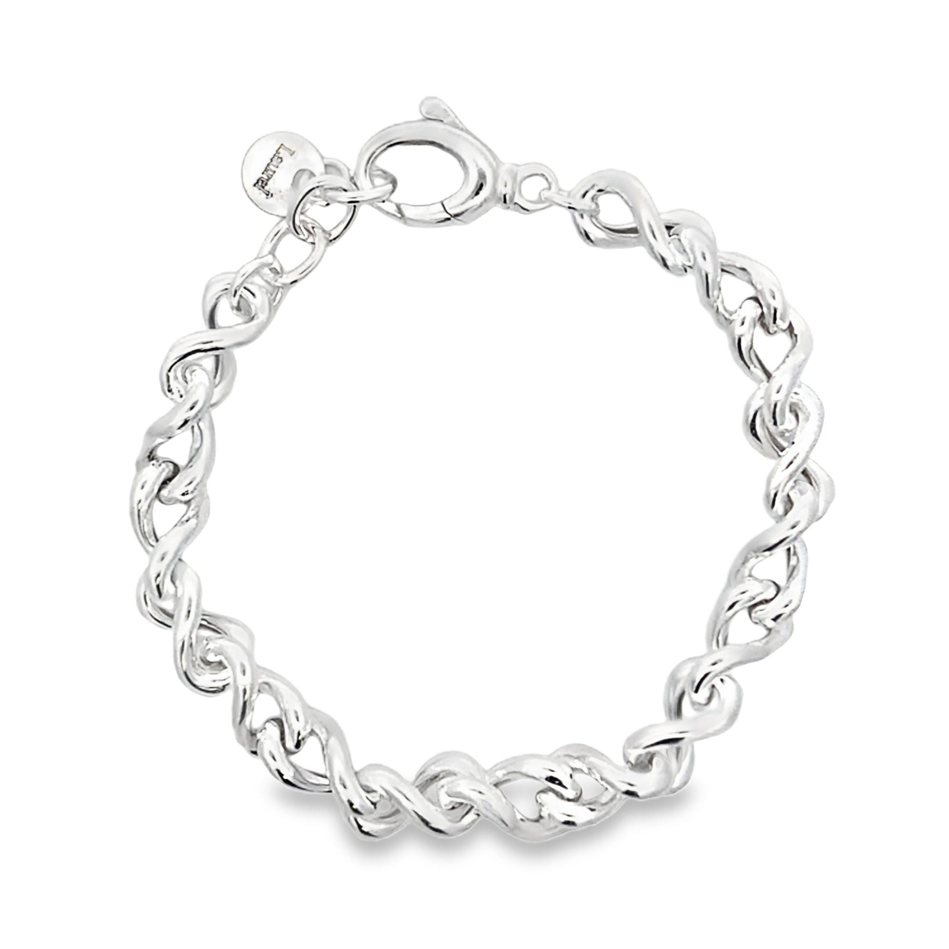 Silver Twisted 'Figure of 8' Style Bracelet Gardiner Brothers