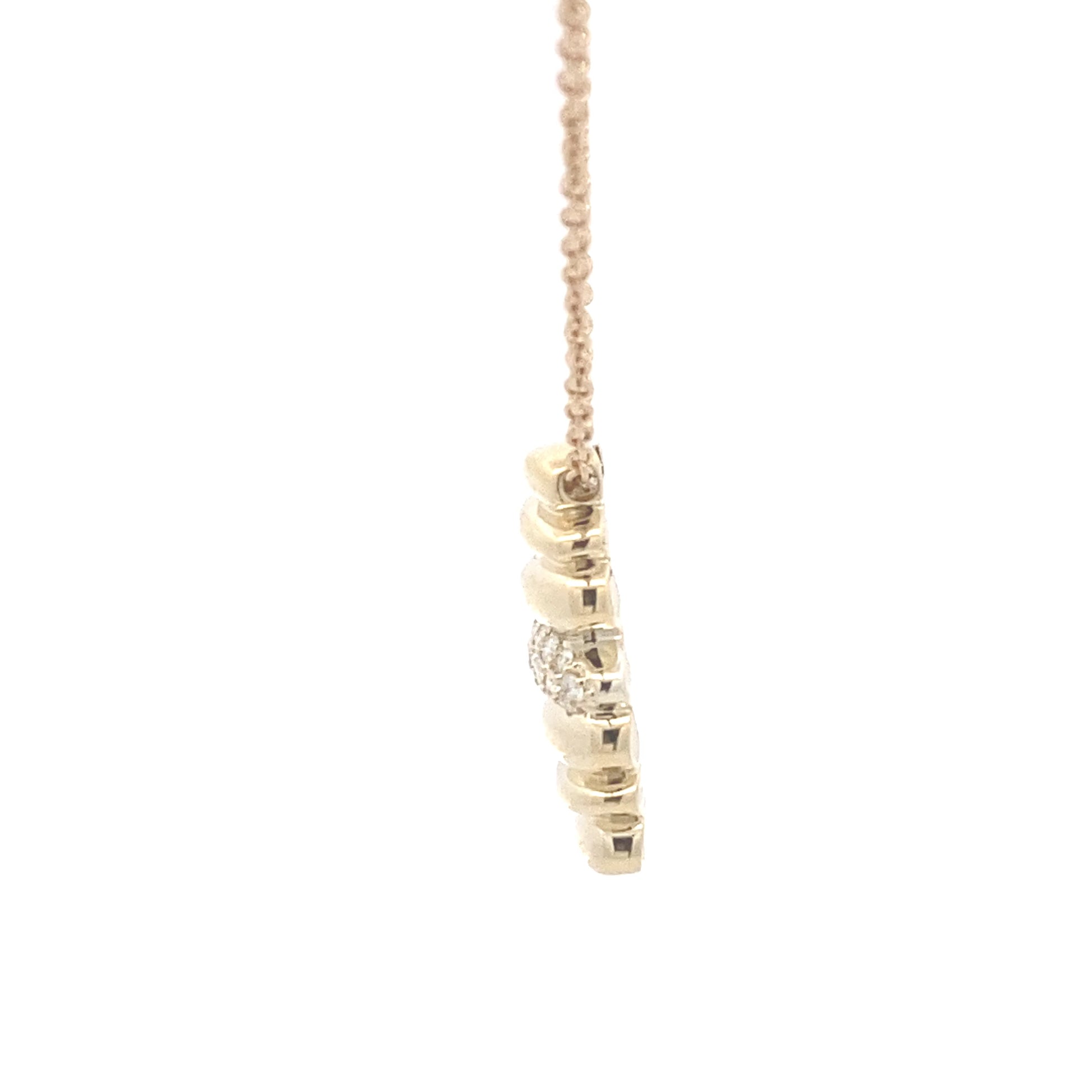 Yellow Gold Fancy Style Diamond Pendant Gardiner Brothers