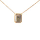 Lab Grown Radiant Cut Diamond Solitaire Pendant - 1.09cts Gardiner Brothers