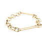 Yellow Gold Oblong and round link bracelet Gardiner Brothers
