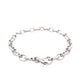 White Gold oval Link Bracelet Gardiner Brothers
