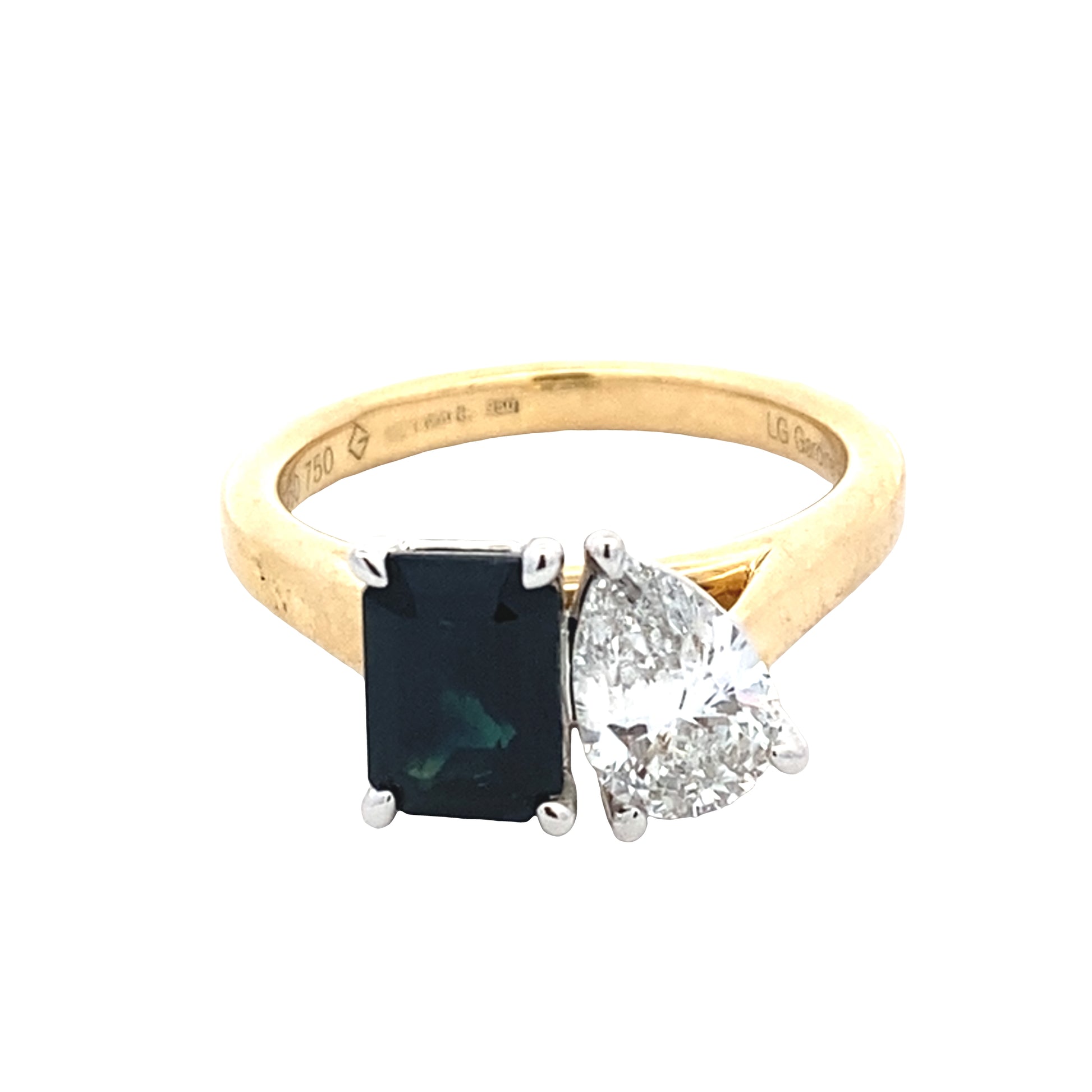 Sapphire and Diamond 'Toi et Moi' Ring Gardiner Brothers