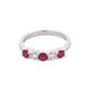 Ruby and Diamond 5 Stone Ring Gardiner Brothers