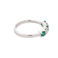 Emerald and Diamond 5 Stone Ring Gardiner Brothers