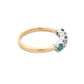 Emerald and Diamond 5 Stone Ring Gardiner Brothers